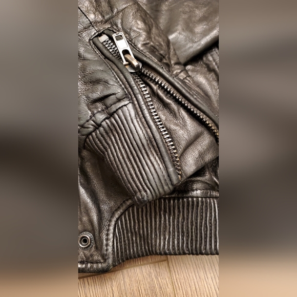 "SOLD" Diesel industry leather bomber jacket euc size L - Picture 5 of 16